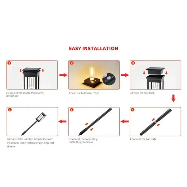 2kpl Solar Pathway Lights Outdoor Bright
