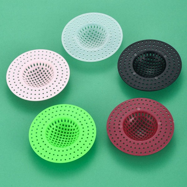 6 STK Vask Sil Plugg Filterkurv TRANSPARENT transparent