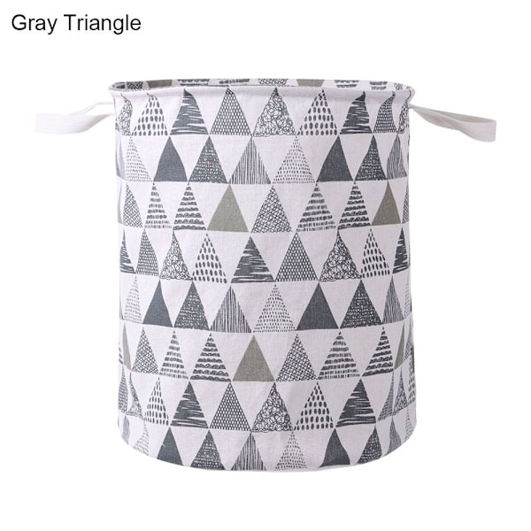 Taitettava pyykkikori Home Organizer GREY TRIANGLE GREY Gray Triangle