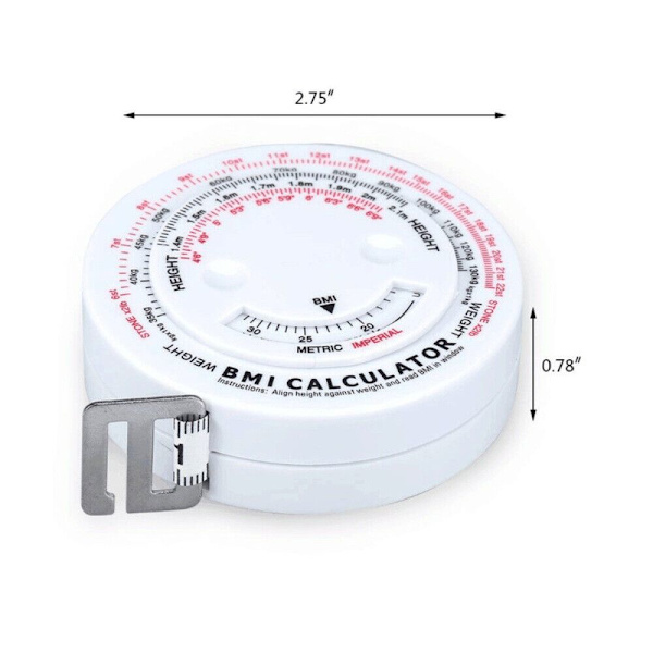 Bmi Body Tape Digital Tape 1,5 m talje lineal