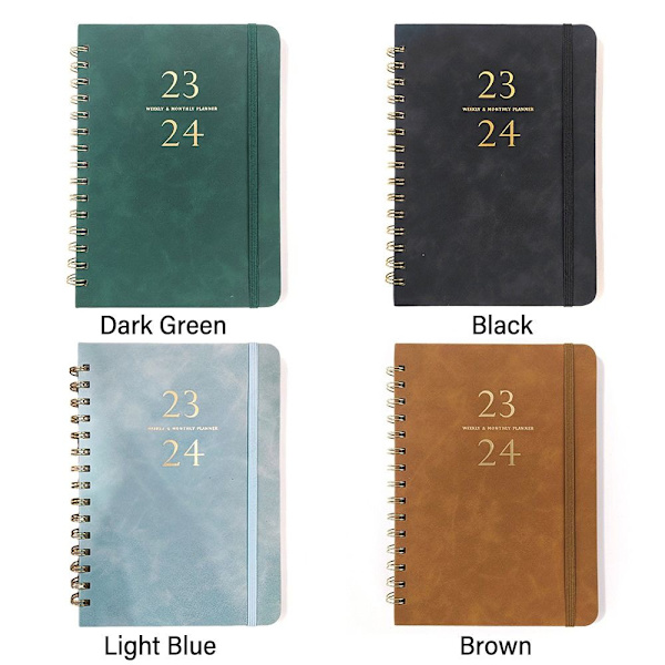 2024 Agenda Book Diary Weekly Planner VAALEENSININEN Light Blue