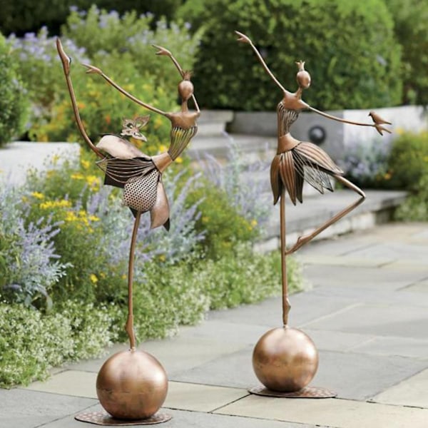 Metal Havestatuer Ornament Dansepige Ornament B B B