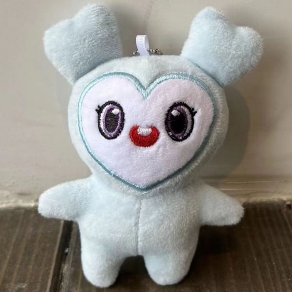 2stk Momo Doll Nøglering Dukkevedhæng LYS GRØN Light Green