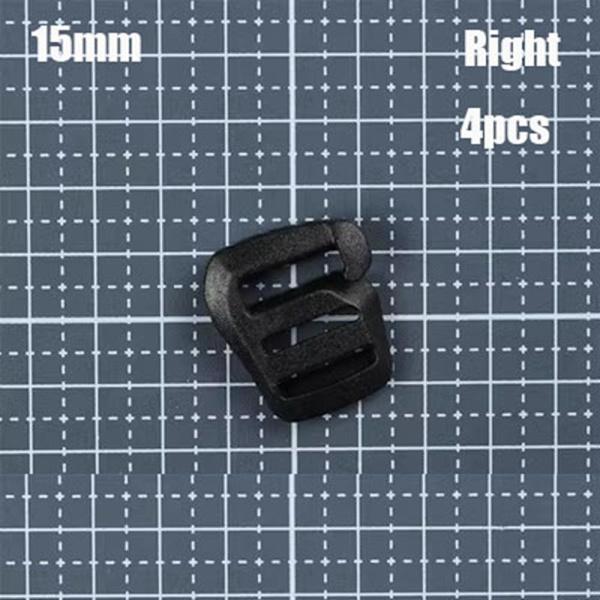 4st Webbing Strap Spänne Skjutfäste 15MMRIGHT HÖGER 15mmRight
