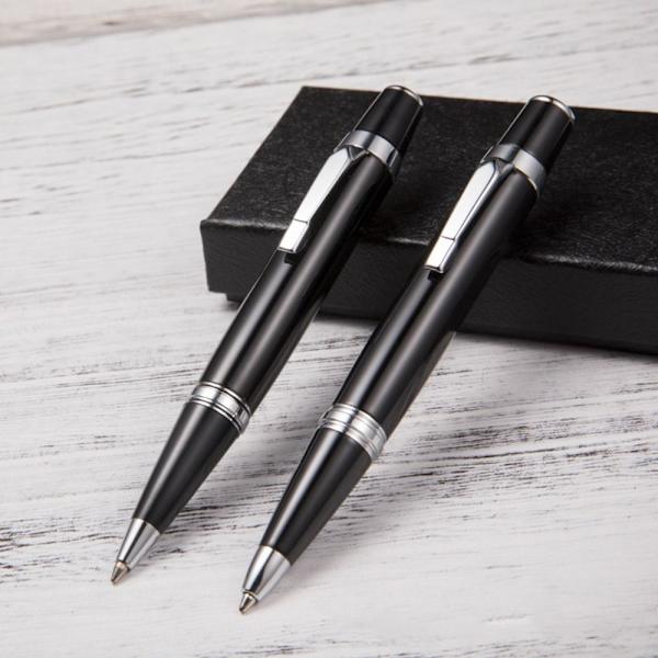 2STK Pocket Pen Kuglepen SORT PEN SORT PEN Black Pen