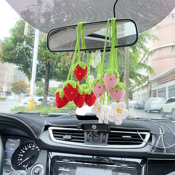 2kpl Strawberry Auton Riippuva Auto Decor VILLA purple