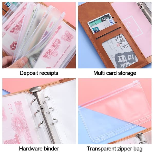 Budget Binder Notebook Bill Organizer BLÅ blue