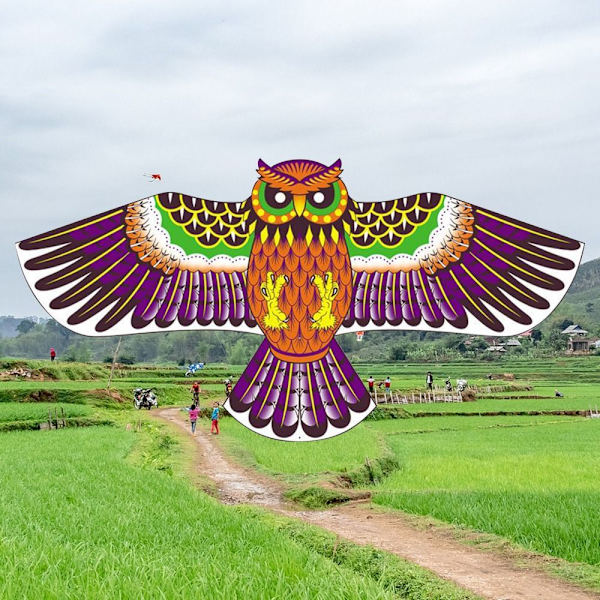 Ugle Drage Flyvende Drage LILLA purple