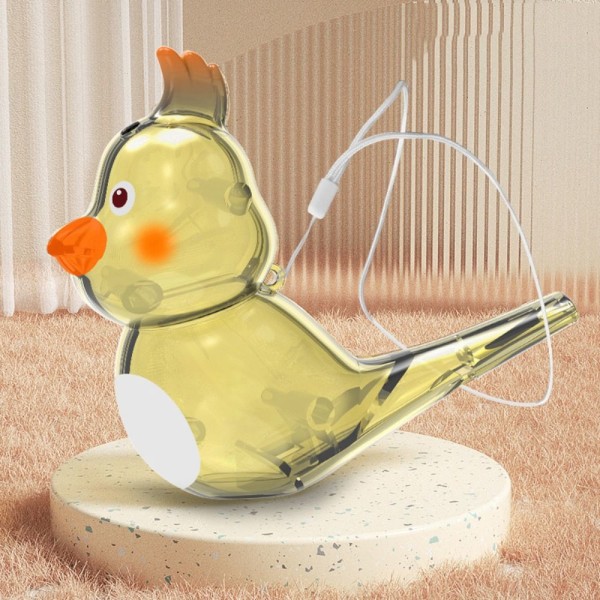 Water Bird Whistle Bathtime Musical Legetøj GUL yellow
