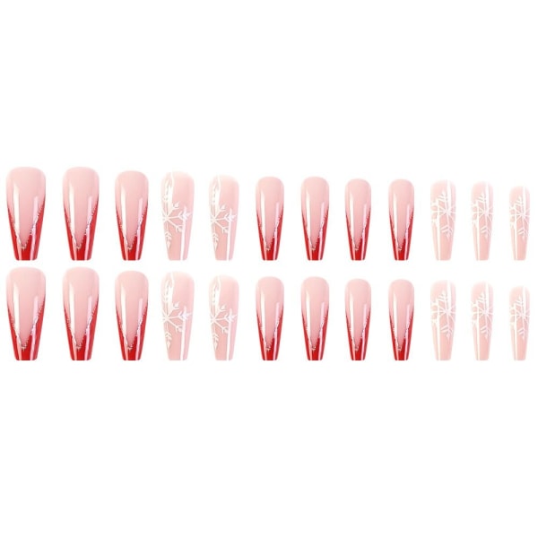 Christmas French Fake Nails False Nail 3 3 3