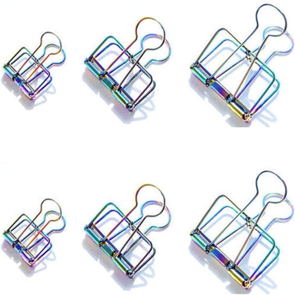 6 stk Wire Clips Postkort kunstværk