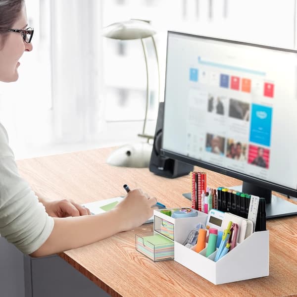 Desktop Accessories Organizer Kontorsmaterial med låda