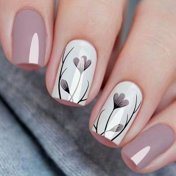 French Fake Nails False Nail 3 3 3