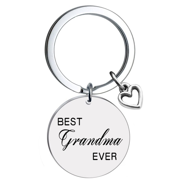 Ruostumattomasta teräksestä valmistetut avaimenperät kaiverretut avaimenperät isoäiti ISOMÄTTI Grandma