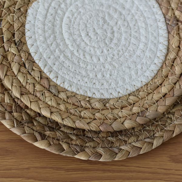 5 stk bomull og gress Strikkede Coasters Trivets Coasters 5pcs