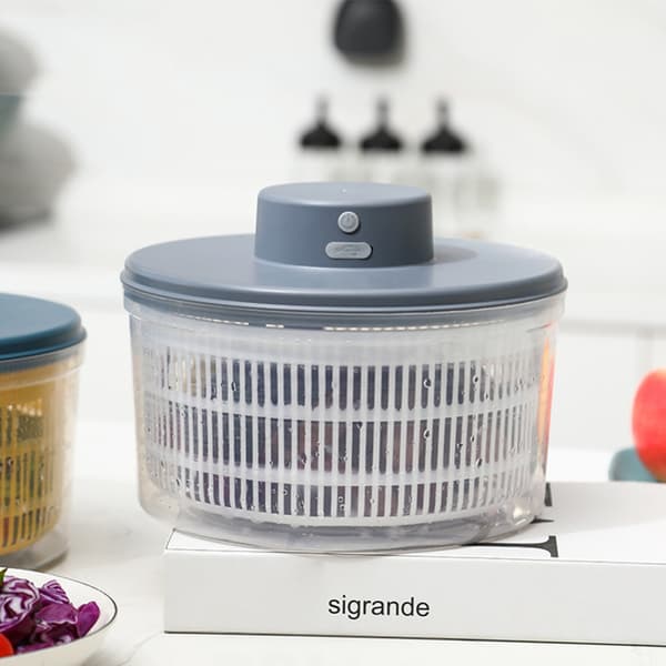 Elektrisk Salat Dehydrator Vegetabilsk Dehydrator GRÅ Grey