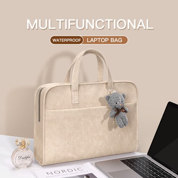 Kannettavan tietokoneen laukkulaukku KHAKI 16 TUUMAA 16 TUUMAA khaki 16 inch-16 inch