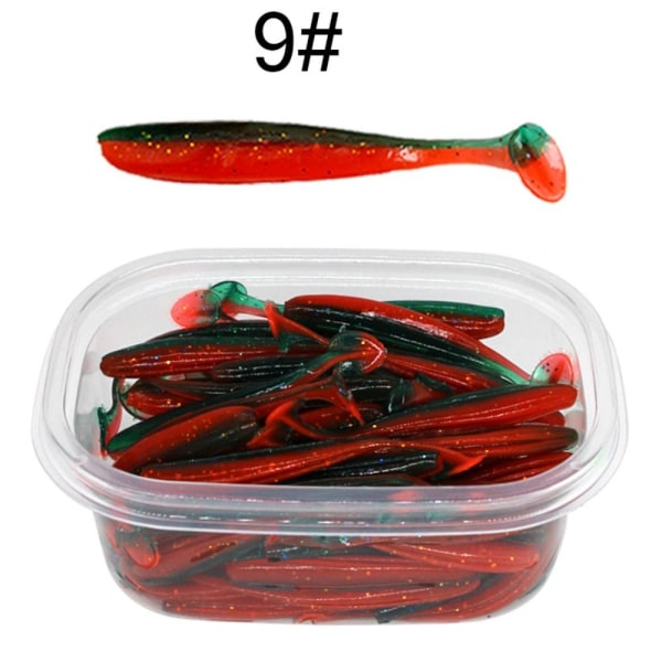 50 st Fiskemaskbete Mjukt plastbete 7CM4 4 7cm4
