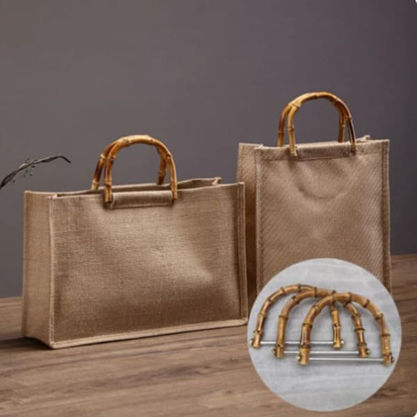 D Shape Bambu Väska Handtag Axelväska Rem 9,5CM 9.5cm
