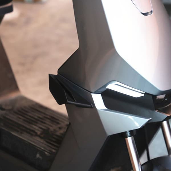 2ST Motorcykel Winglet Aerodynamisk Wing Kit GRÅ grey