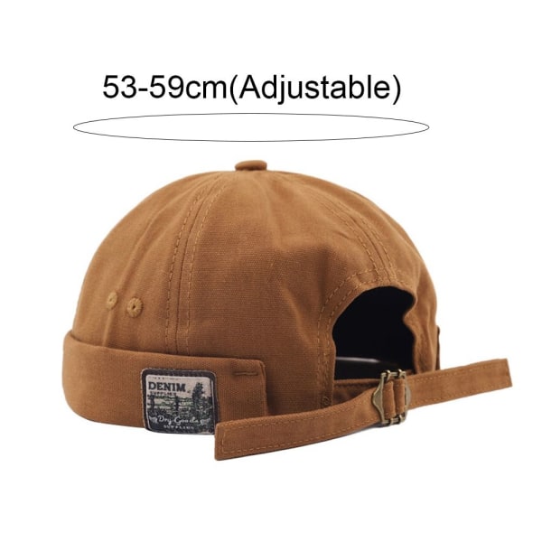 Menn Docker Cap Retro Dome Melon CAMEL Camel