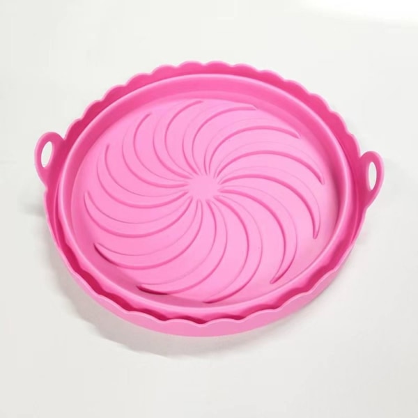 Air Fryer Basket Silicone Pot PINK pink