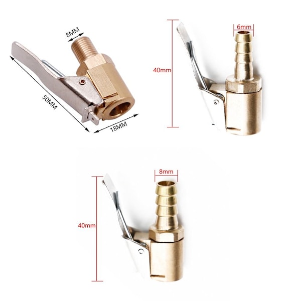 Renkaan täyttöventtiilin liitin Ilmapumpun istukkapidike PAGODA 8MM Pagoda 8mm