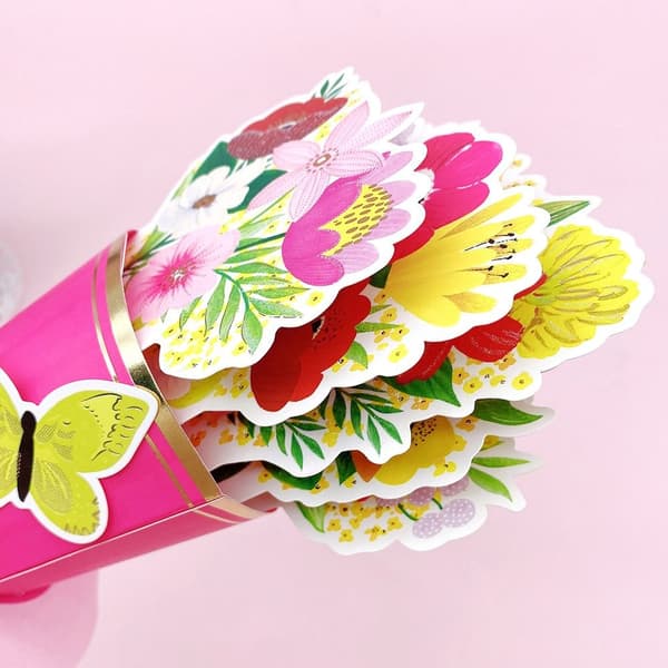 Pop Up bukett pappersblommor 03 03 03