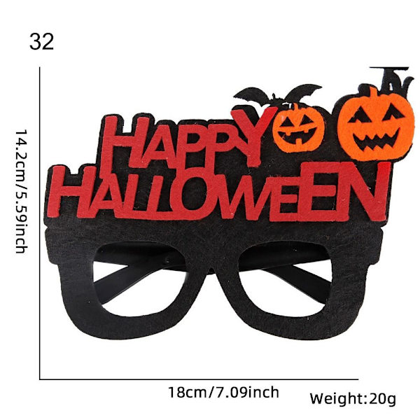 Halloween-briller Halloween-festrekvisita 32 32 32