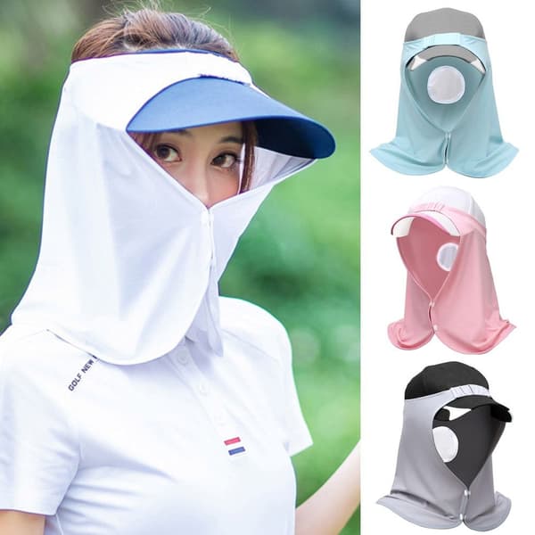 Golf Ice Skjerf Solskjerm Skjerf HVIT White