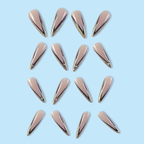 Almond Fake Nails False Nail 3 3 3