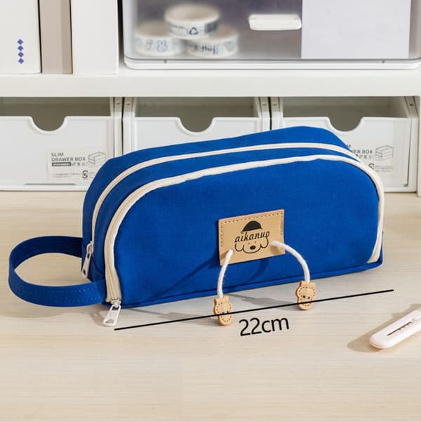Blyantpose Skrivepapirveske BLÅ blue