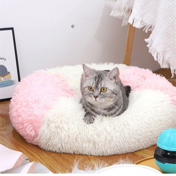 Pet Bed Hund Katt Lugnande sängar Comfy Fluffy 4