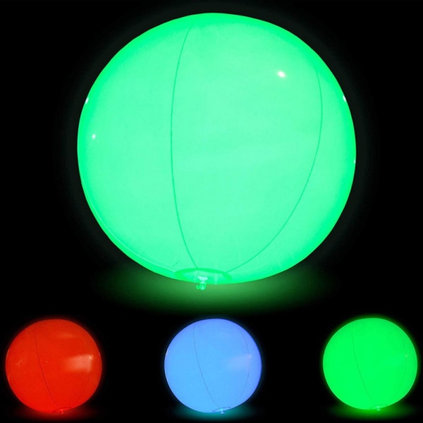 40CM Lysende LED Ball Oppblåsbar PVC Ballong