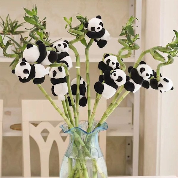 Minikramar Panda Clip Plysch djurleksaker fylld docka