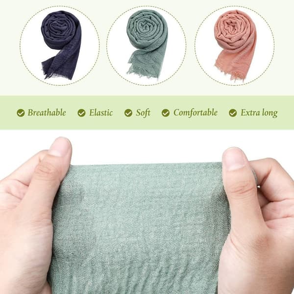 Crinkle Skjerf Vanlig Hijab KAFFE Coffee