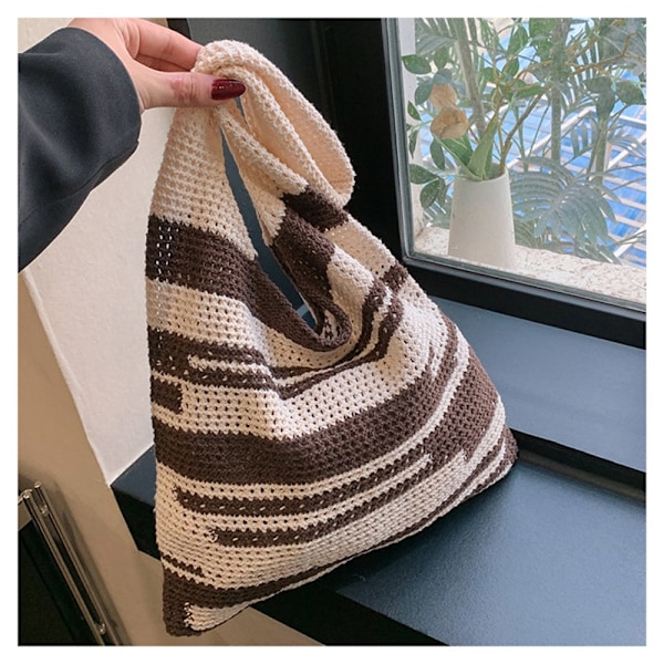 Strikket taske Skuldertaske SORT black
