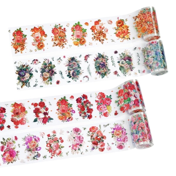 Flower Tapes Washi Tapes Transparent Tapes