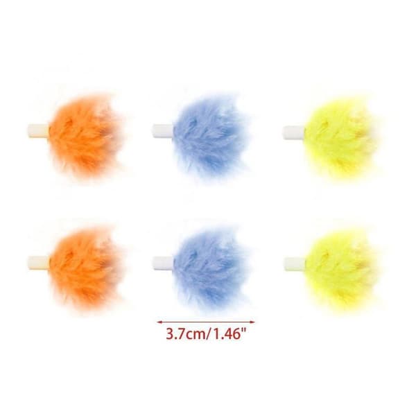 6st Cat Feather Toy Replacements Head Cat Magic Box