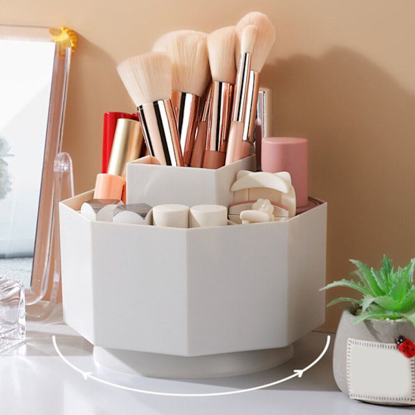 Roterande pennhållare Brevpapper Organizer VIT White