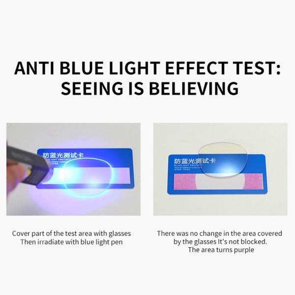 Anti-blå Lys Briller Ultralight Eyewear STYRKE 4,00 Strength 4.00