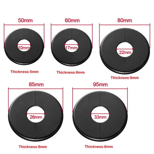 Brusearmatur låg Vandhane Dekorativ låg SORT 22X80MM black 22x80mm