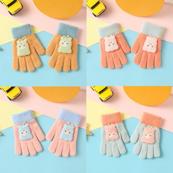 Helfingerhandskar Vinterstickade handskar FÄRG 5 FÄRG 5 Color 5