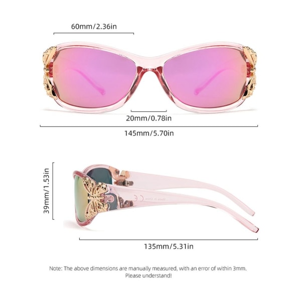 Polariserade solglasögon Sportsolglasögon ROSA Pink