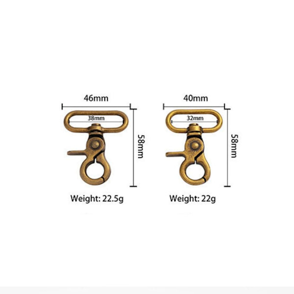 2kpl Metal Snap Hook Traction Soljet MUSTA 32MM Black 32mm
