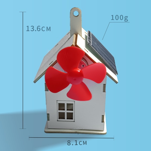 Solar väderkvarn modell Science Toy HOUSE HUS House