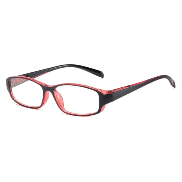 Anti-blåt lys læsebriller Firkantede briller RØD STYRKE Red Strength 400