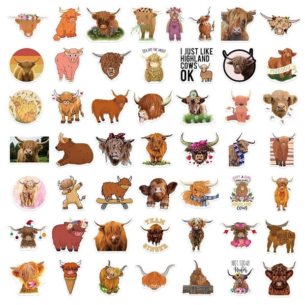 50 kpl Plateau Cow Tarrat Matkatavaratarrat Tarrat Koriste