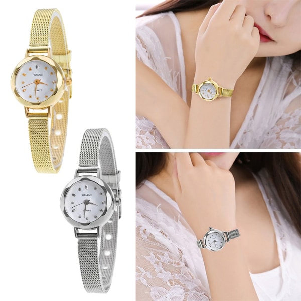 Dameklokke Quartz Armbåndsur GULL gold