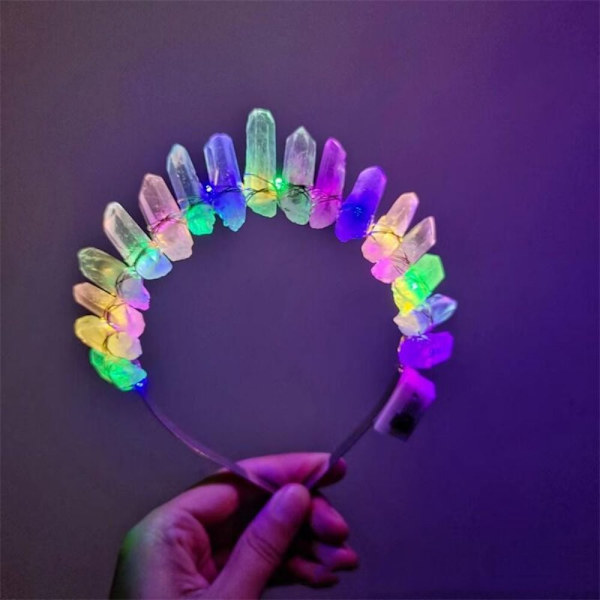 Led Krystallkrone Lys opp Krone FARGERIKT LYS FARGERIKT LYS Colorful light